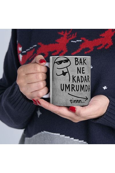 sıradışıhediyem Graffiti Wall Writing Concise Words Mug Cup Gift to Friend Birthday Gift