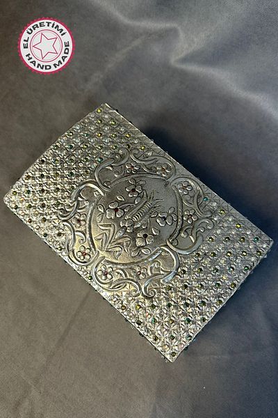 Uretti - Hulya 6683 8868 Handmade Aluminum Foil Plated Decorative Storage Jewelry Box