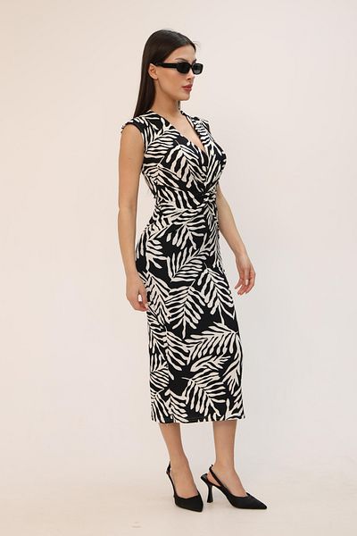 MILANOFOX Knotted V-Neck Wrap Dress – Elegant Choice for Casual, Vacation and Invitation Combinations