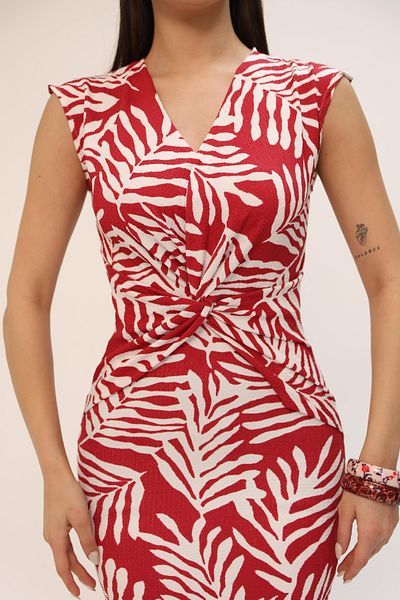 MILANOFOX Knotted V-Neck Wrap Dress – Elegant Choice for Casual, Vacation and Invitation Combinations