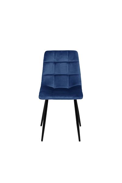rexa CHILLI Dark Blue Velvet Chair – Elegant Accent Seating with Luxurious Comfort