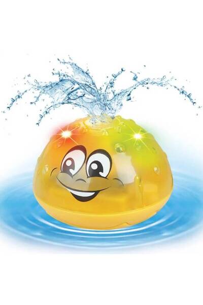 EarthKeepers Jucărie de baie interactivă THK® Whale, fântână galbenă, luminea...