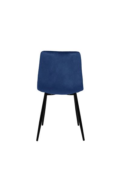rexa CHILLI Dark Blue Velvet Chair – Elegant Accent Seating with Luxurious Comfort