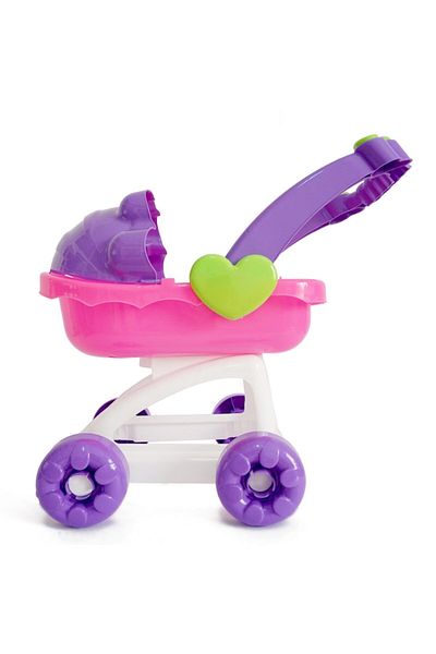 burak toys Carucior pentru fetite cu landou, multicolor, 55 cm