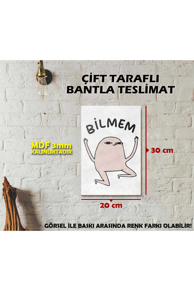 Borambalaj Strip Ne Znam Napisano Lik Tabela 20x30 cm