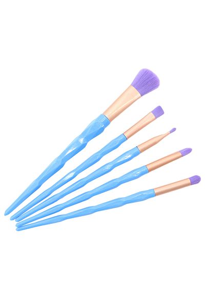 OEM Set de frumusete cu pensule portabile de machiaj, 5 piese, SL-21036albastru