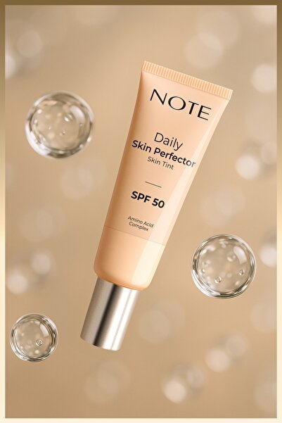 NOTE Daily Skin Perfector Skin Tint SPF 50 Ton Eşitleyici Doğal Bitişli Renkli Nemlendirici - 100