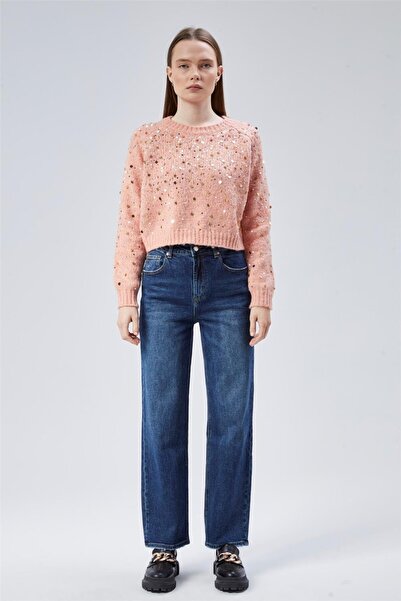 HomeStore Jean Taşlanmış Cepli Pant