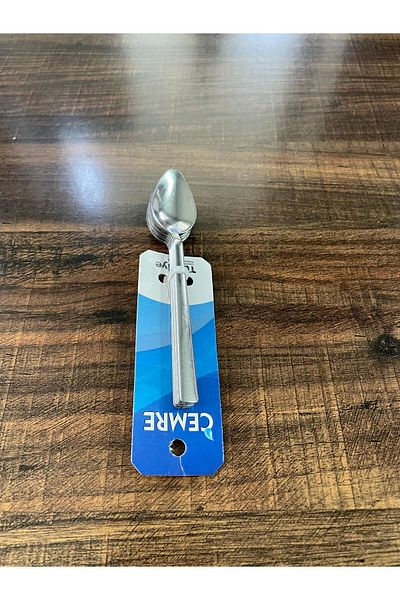 ENASHOP Stainless Steel Tea Spoon Set – 6 Pieces – Classic Flat Model