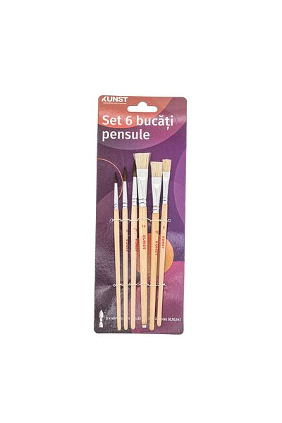Kunst Set of 6 Paintbrushes, various sizes