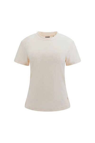 Guess Tricou Monica Ss Tricou roz pentru femei V5rı02kclg2-p6eb
