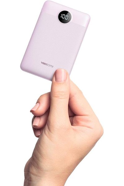 Generic VEEKTOMX Mini Power Bank, 10000mAh Ultra-Compact Small Portable Charger with PD 3.0, QC, 20W Fast Ch