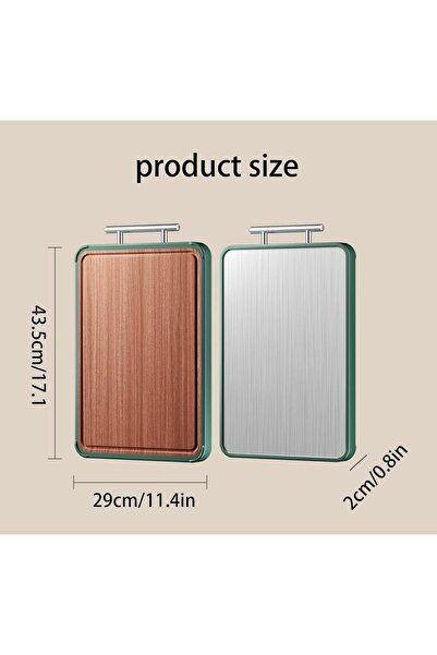 COOYA Double-Sided Cutting Board for Kitchen,Board for Meat Fruits and Vegetables,43.5x29x2cm