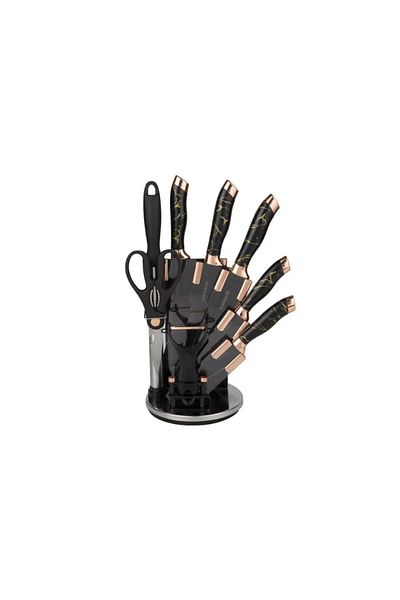 OEM Professional kitchen set 9 pieces with rotating stand
