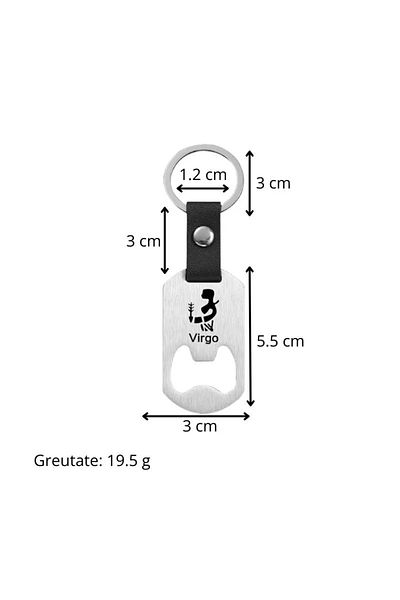 OEM "Perfectionist Virgo" keychain, accessory with bottle opener for Virgos