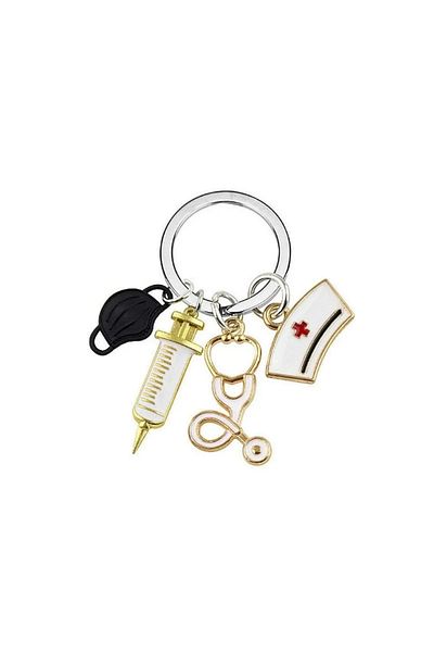 OEM Doctor medical symbol keychain, creative keychain for nurses and doctors, multicolor
