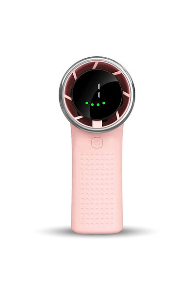 SKYDDAR INNOVATION Mini ventilator portabil A8, afișaj LED, 5 viteze, USB-C, baterie de 3600mAh, silențios și compact, roz