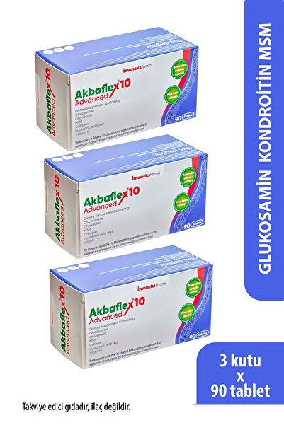 Imuneks Farma Akbaflex®10 Advanced 90 Tablet x 3 Adet