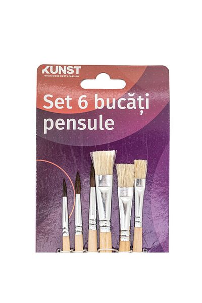 Kunst Set of 6 Paintbrushes, various sizes