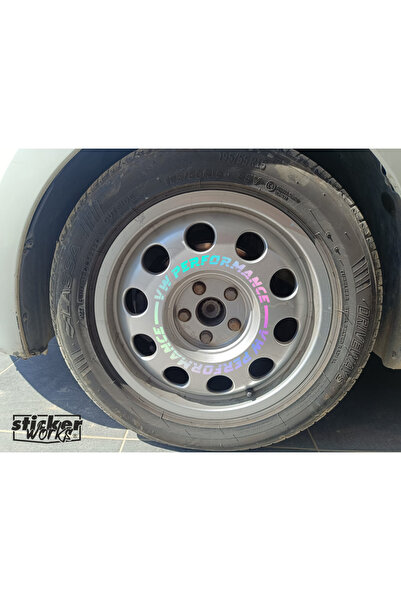 Sticker Works ملصق عجلة أودي خفيف الوزن من فولكس فاجن - 4 قطع