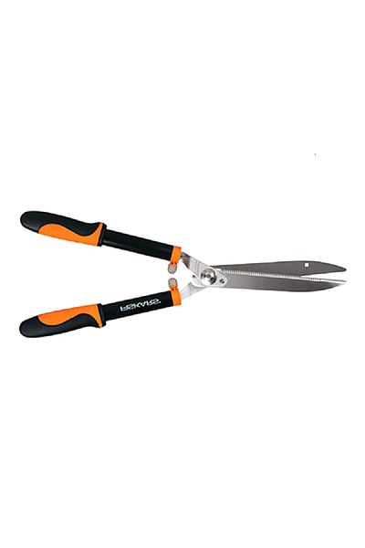 FiSKARS Precision-Ground Steel Blade Power Lever Hedge Shear Multicolor