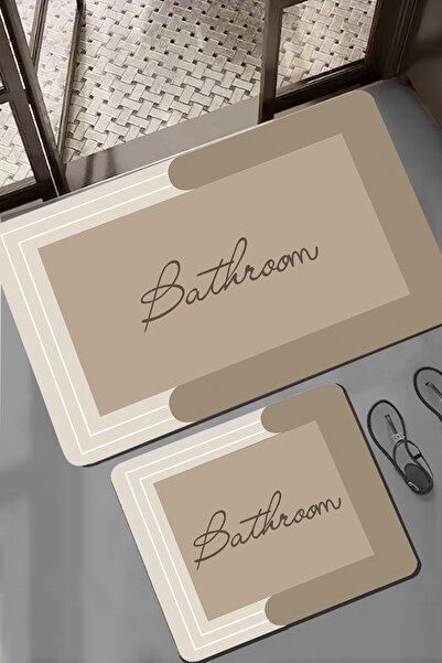 Chilai Home Nakoe 2-Piece Bath Mat Set, Non-Slip Based Djtbanyo