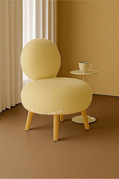 BEYLERBEYİ Tekli koltuk, peluş kumaş, makyaj berjeri , dekoratif mekan koltuk, dekoratif berjer