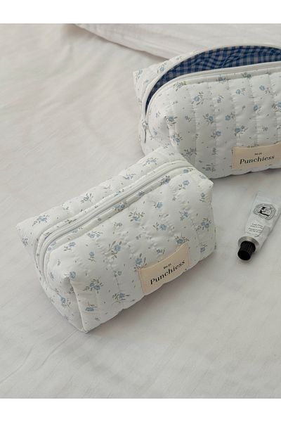Punchiess Geanta de machiaj Blue Meadow Dimensiune Mica