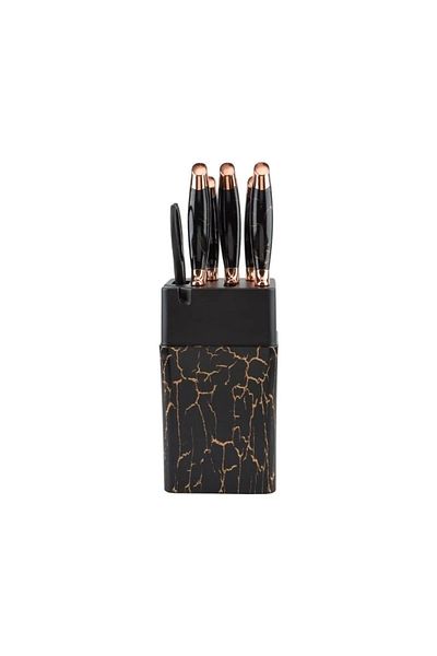 OEM Stainless steel knife set with elegant marbled stand