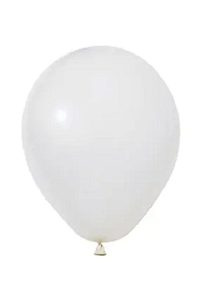 tedaks 20 Pieces 5 Inch 13 cm Pastel White Balloon Birthday Decoration