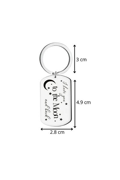 OEM "Moon and Stars" keychain, symbolic accessory with a message of love for your loved ones