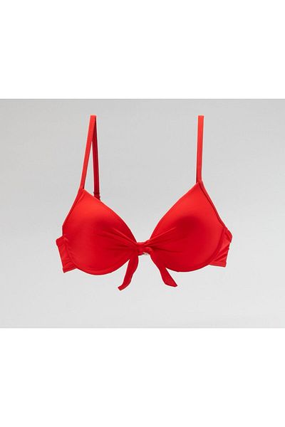 TooHot Women's Red Bikini Top
