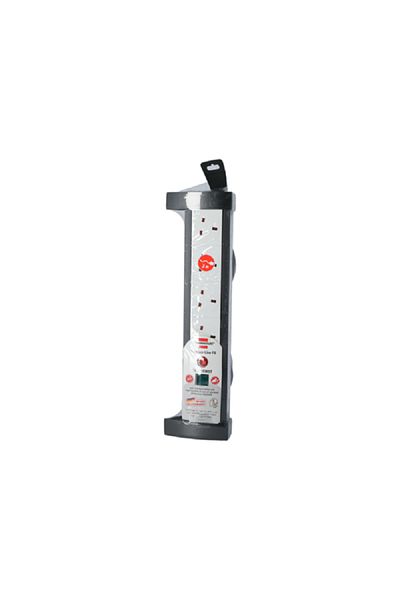 Brennenstuhl 4-Socket Extension Cord Black and White 3m