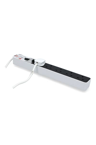 Brennenstuhl 5-Way Extension Cord Black and White 1.5m