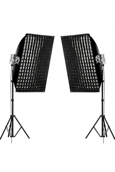 Gdx ML230W Bicolor Video ve Fotoğraf 60x90 Gridli Softbox İkili Sürekli Işık Seti