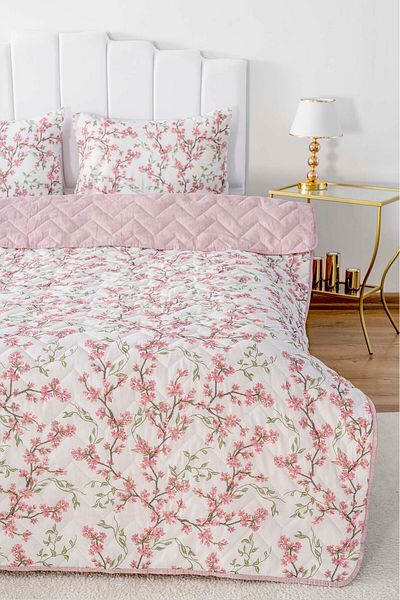 Rivaİstanbul Sakura Quilted Double Cotton Pique & Bedspread