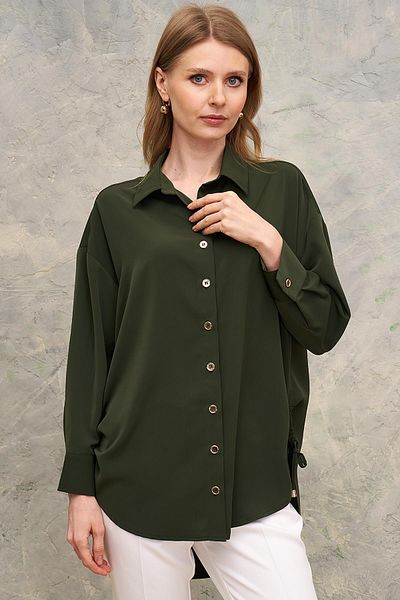 Journey Polo Collar-Side Size Lace-Up, Shirt
