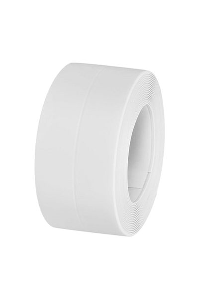 OEM Bandă adezivă de etanșare din PVC, albă, 3,2 m x 3,8 cm, impermeabilă, potrivită pentru baie și bucătărie