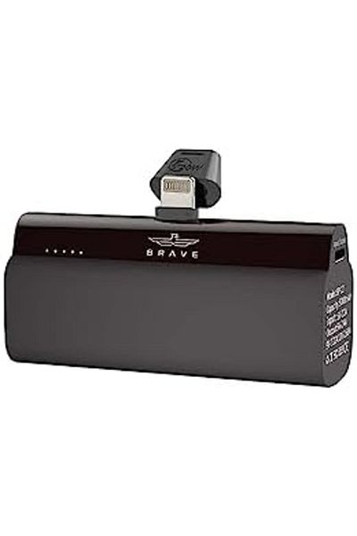 Brave Mini 5000mAh Power Bank, PD 20W Quick Charging Portable Charger & Battery Pack - Black