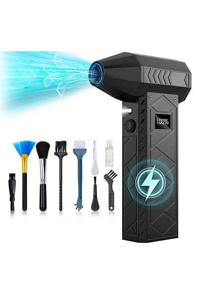 STARGRIG Suflantă Aer STARGRIG®, 130000 RPM, 80 m/s, 3 Trepte, 180W, 8000mAh, 9 Accesorii