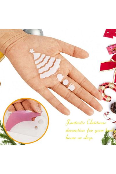 Heekpek Set of 9 Heekpek Christmas window stickers, PVC, multicolor, 21 x 29 cm