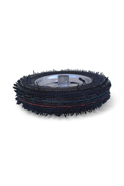 COBI SMART® Wheelbarrow wheel 350-8, with axle included, metal rim, rubber tire, compatible with most models