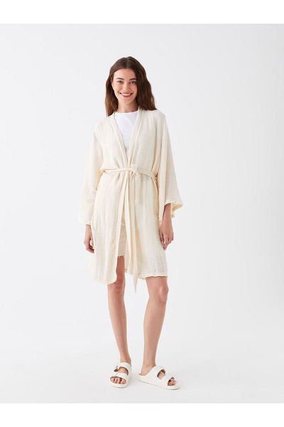 LC Waikiki Lcw Shawl Collar Women's Kimono Fast Fashion