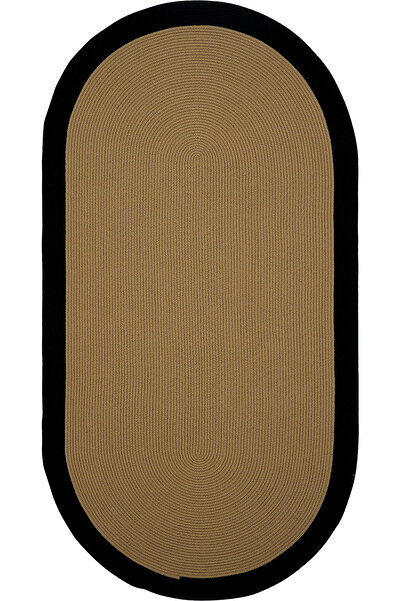 Cool Halı Luke Jüt Rengi Yıkanabilir Oval Mutfak Halısı Dekoratif Leke Tutmaz...