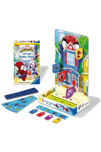 RAVENSBURGER Box Game 248728 Marvel Lets Go Spidiey Team Travel Size 3+
