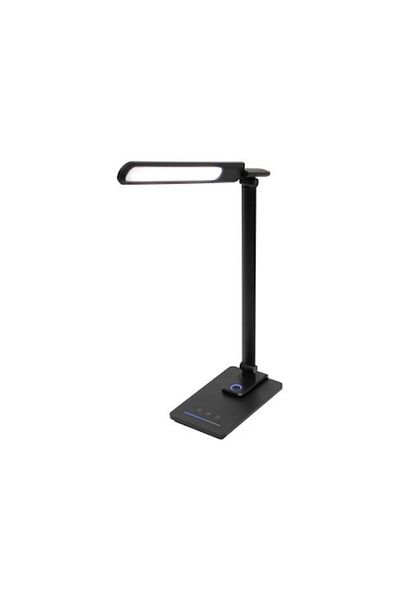 Powertoolsconcept LED Desk Lamp LA 4 with Night Light, Metal, Black