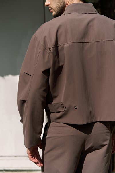 MAI STUDIOS CO. Sergio Kemer Detay Kahve Erkek Ceket