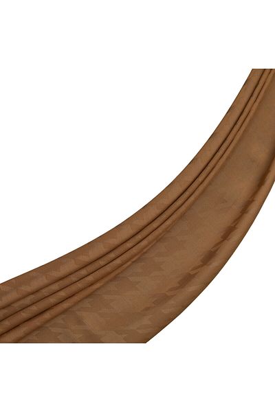 ipekevi Four Seasons Honey Foam Crow's Feet Patterned Monogram Shawl