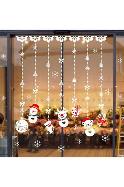 Heekpek Set of 9 Heekpek Christmas window stickers, PVC, multicolor, 21 x 29 cm