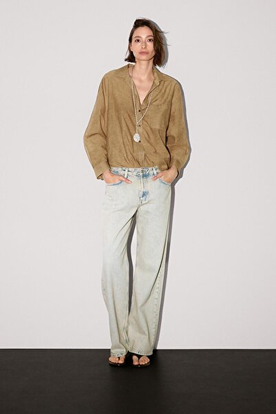 Massimo Dutti Çizgili pamuklu gömlek